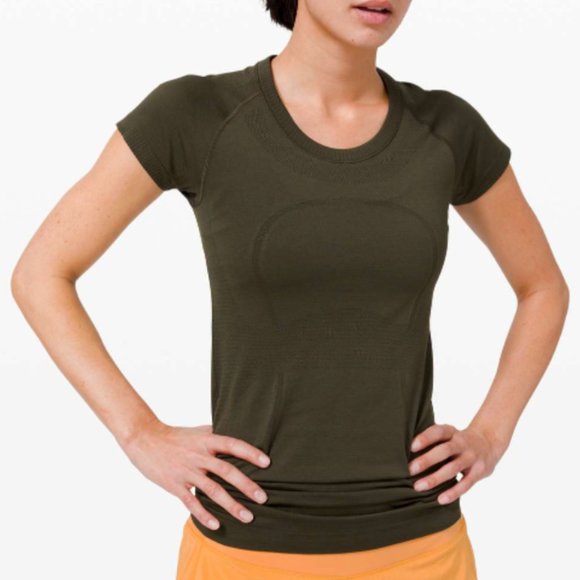 lululemon athletica Tops - Lululemon Army Green Swiftly Tech Short Sleeve Shirt 2.0